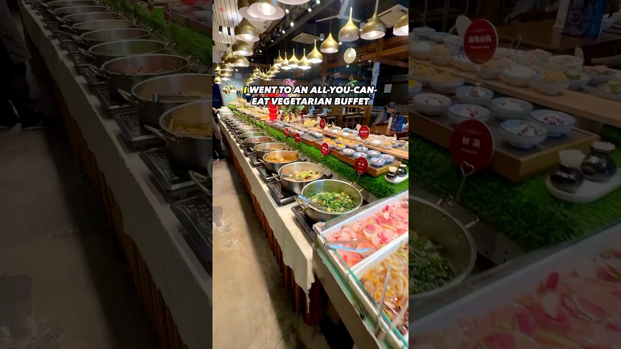 All-You-Can-Eat Vegetarian Buffet in Beijing🥦Location: Vege Tiger (Qianmen Branch)素虎素食(前门店) #china