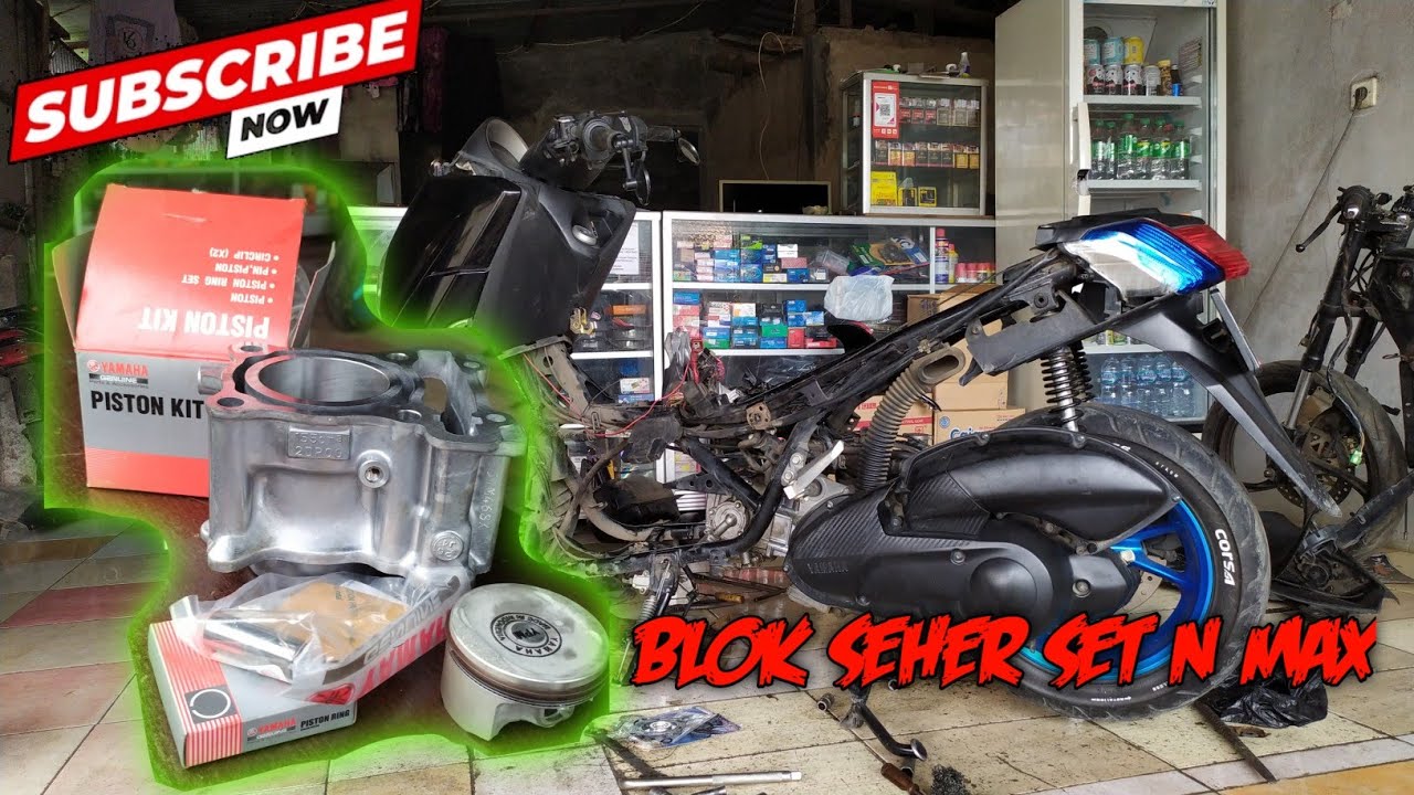 Blok seher N-MAX baru dan cara pemasangan ring sehernya #otomotif #nmax #bloksehernmax