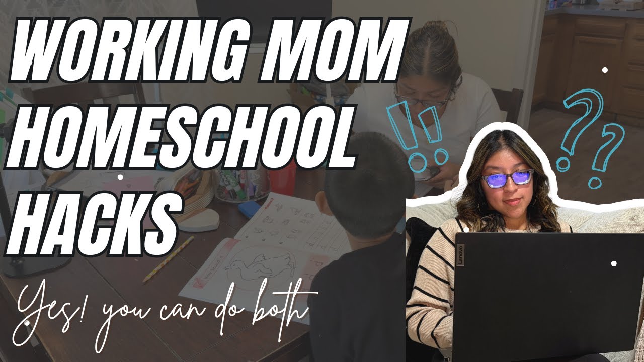 How I Homeschool While Working Full Time | My Daily Routine + Time Saving Hacks