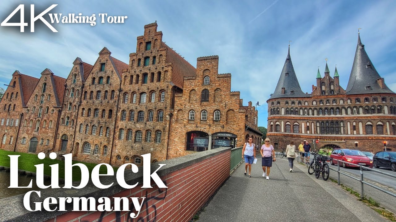 Lübeck, Germany Walking Tour 2023 - 4K UHD