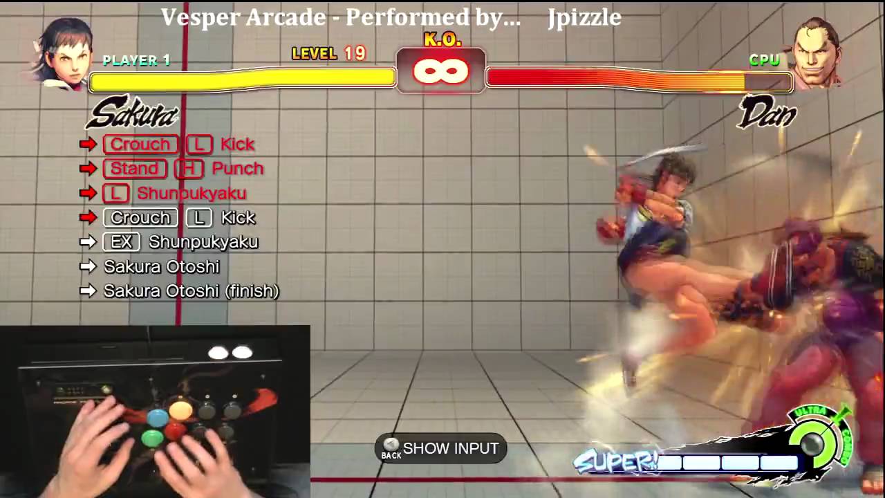 Super Street FIghter 4 Trials - Сакура