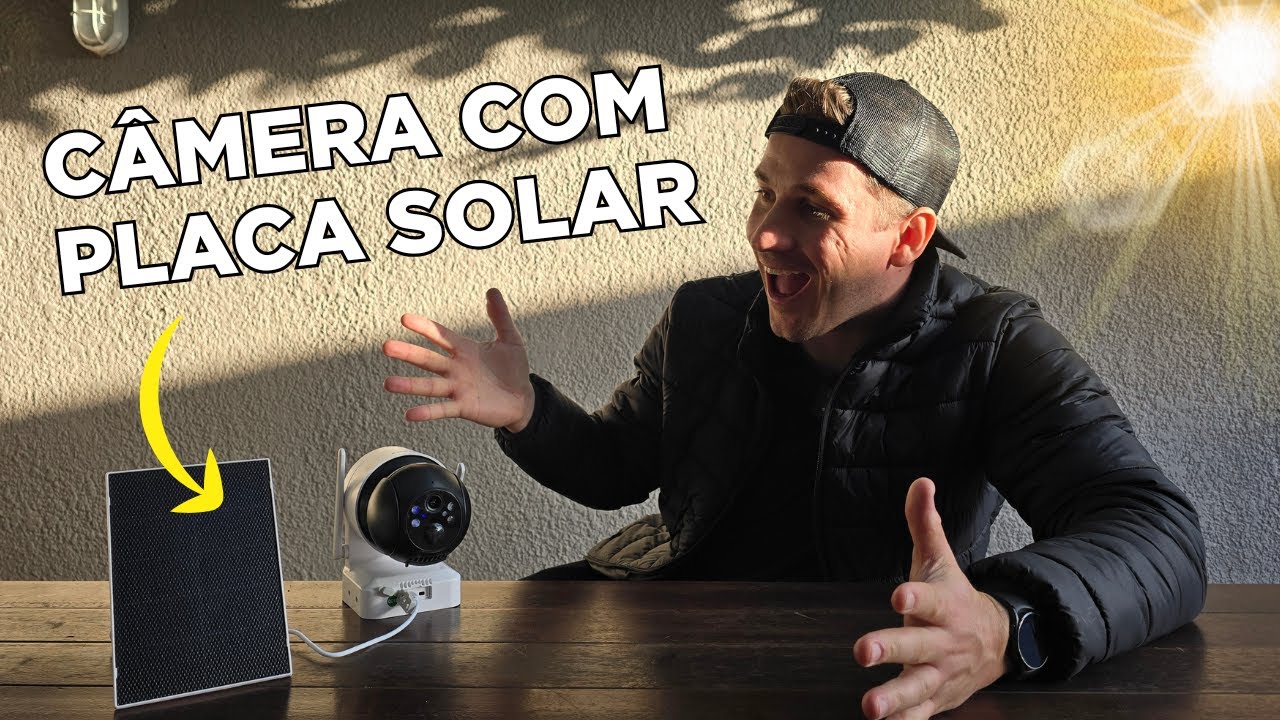 Câmera Wi-Fi com Placa Solar - SEM TOMADA! Como Instalar | Como Configurar | Todos os Recursos