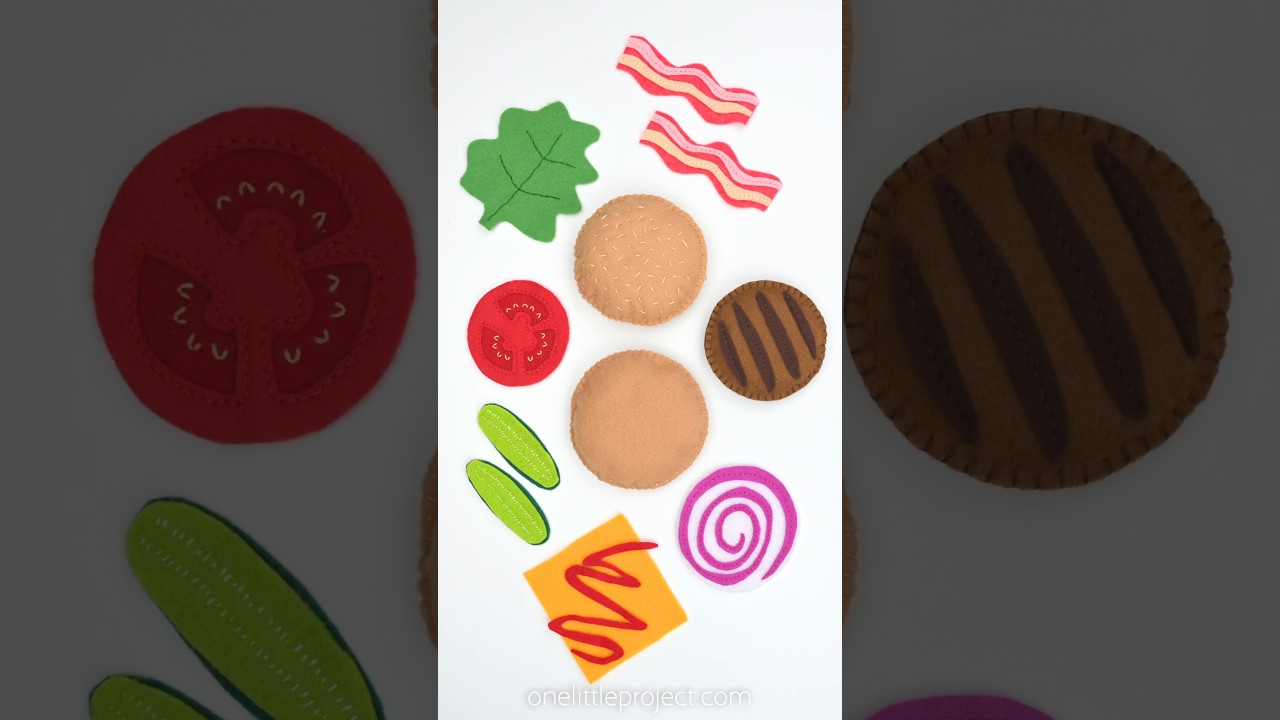 Felt Burger Pattern 🍔 🍔 🍔