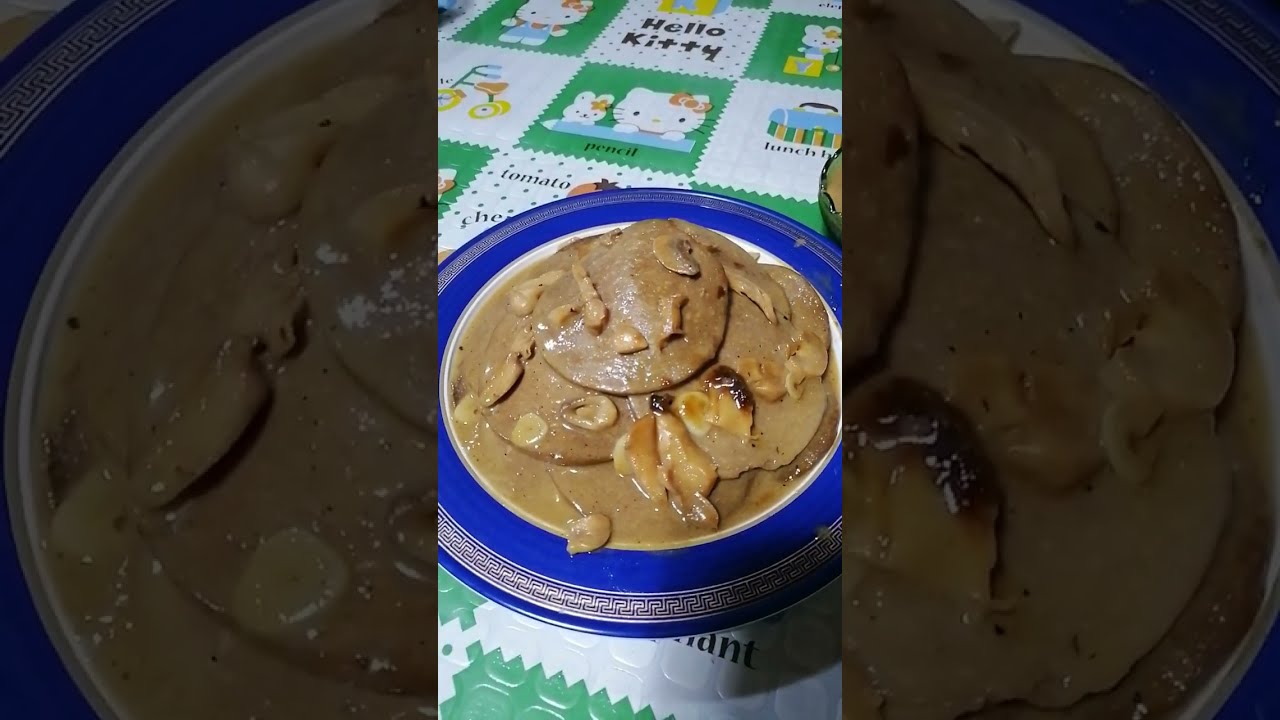 Cooking Burger Steak according to what ingredients I have. #food #homemadefood #countryside