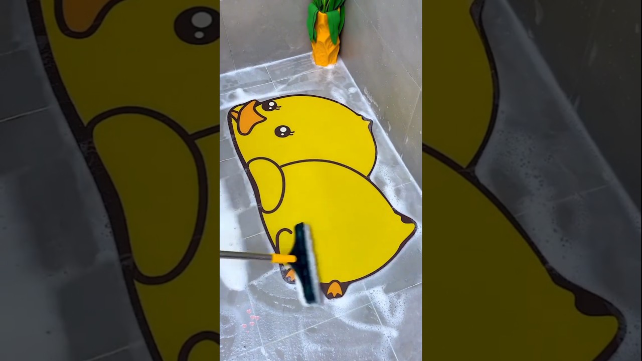 “Satisfying broom Dirt Removal 😲💖” 