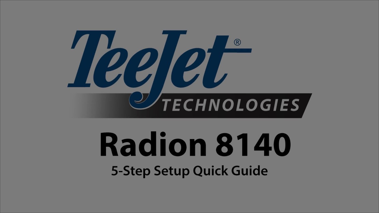Radion 8140 • 5-Step Quick Setup Guide