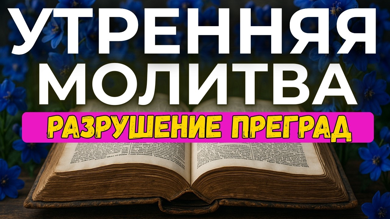 Молитва о разрушении преград | Бог откроет путь там, где его нет | УТРЕННЯЯ МОЛИТВА