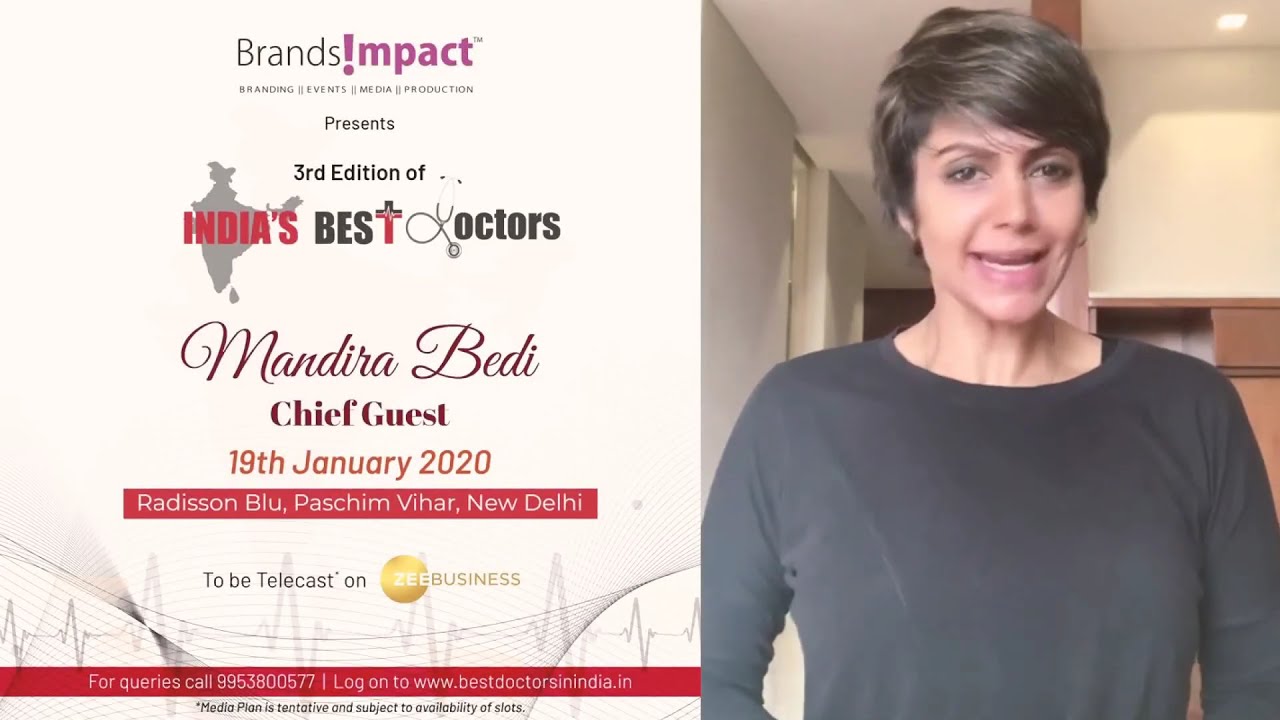 3rd Edition of India's Best Doctors Awards || Mandira  Bedi || Brands Impact