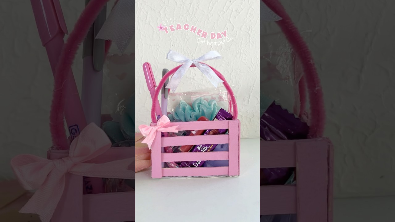 DIY teachers Day gift hamper 💝#shorts #gift #hampers #teachersday #craft #handmade