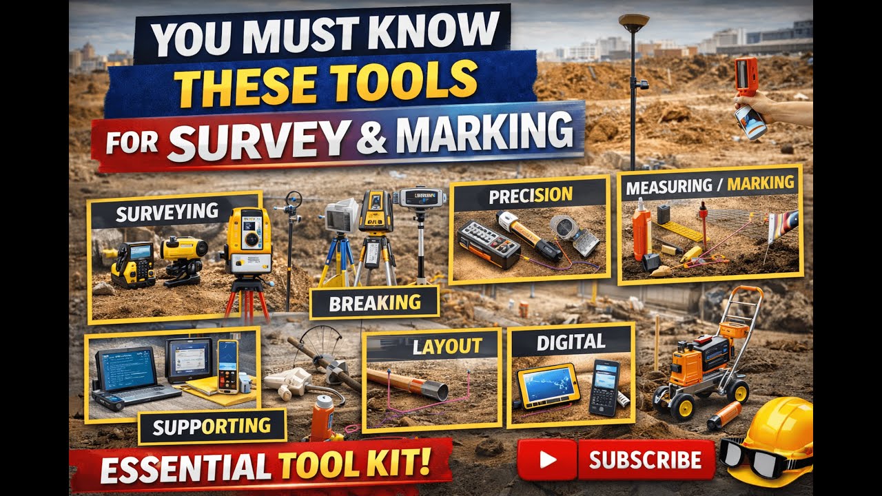 Survey & Marking Tools Used on Construction Sites