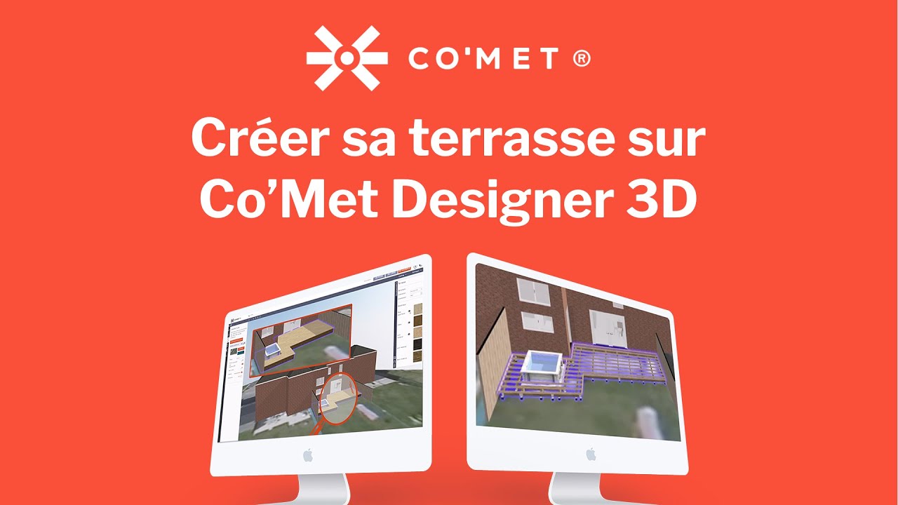 Notre logiciel de conception de terrasse : #CoMetDesigner3D