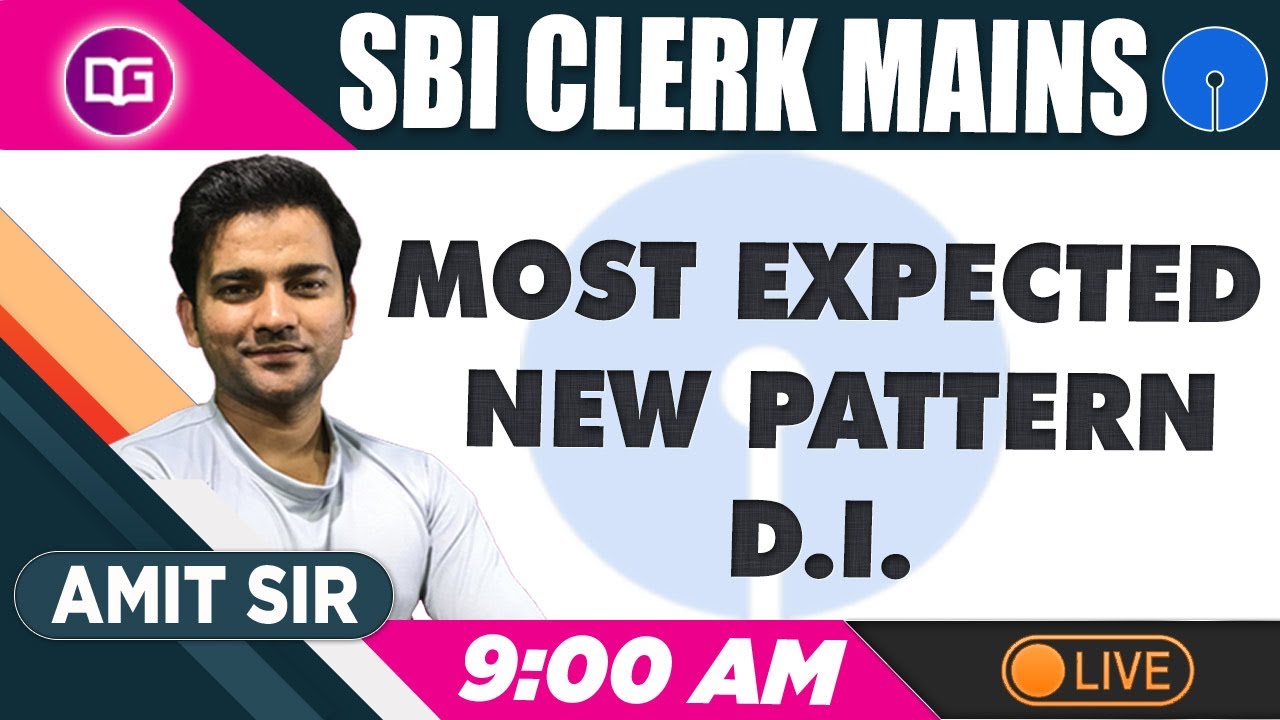 Most Expected New Pattern | Data Interpretation | Amit Sir | SBI Clerk Mains