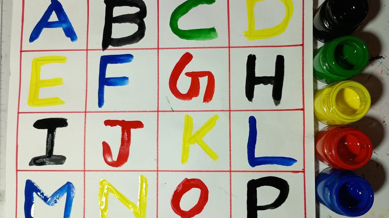 Learn alphabets with colors| Learn alphabets for kids| Learn abcd Alphabets| Alphabets| #aforapple 