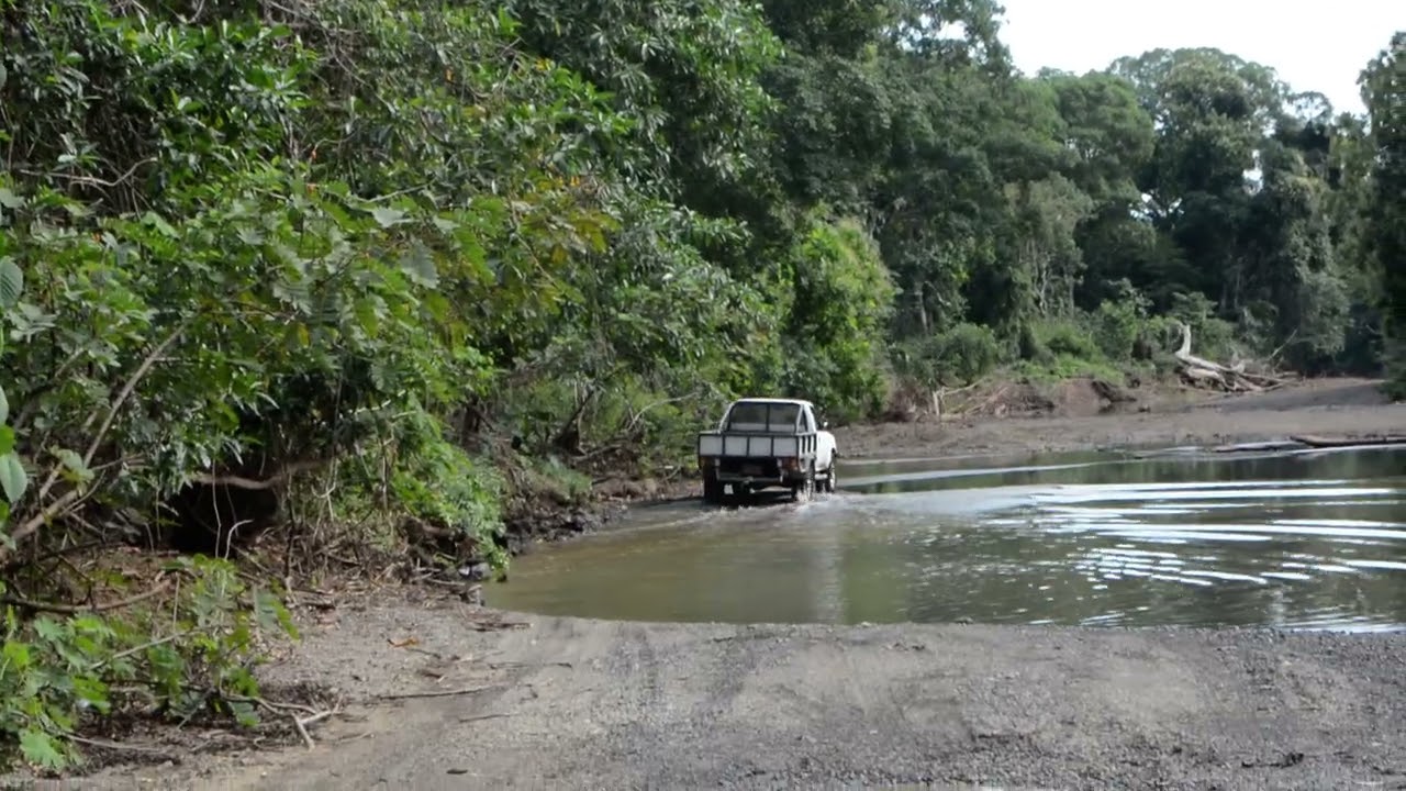 Crossing the Rio Buena Vista on the way to Samara from Nosara, Costa Rica.