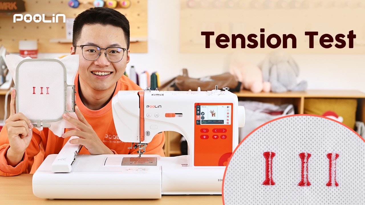 PooLin EOC03 Embroidery Hoop Installation & Tension Test | Step-by-Step Beginner Guide