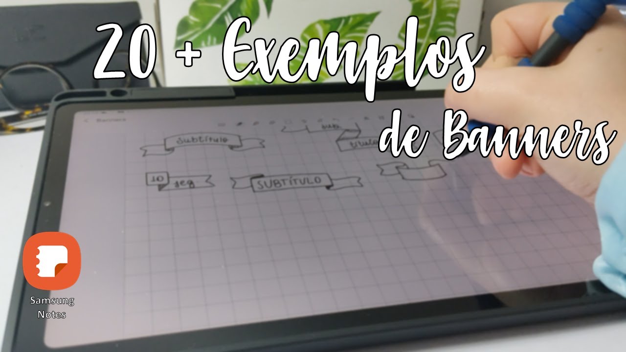 ✒️20 + Exemplos de Banners - Resumos Digitais | Samsung Notes | Tab S6 Lite