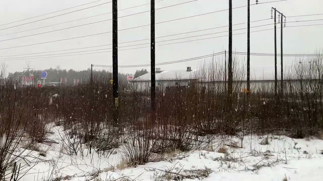 Walking from Tunbytorp to &Ouml;nsta-Gryta in the snowy weather! (V&auml;ster&aring;s, Sweden)