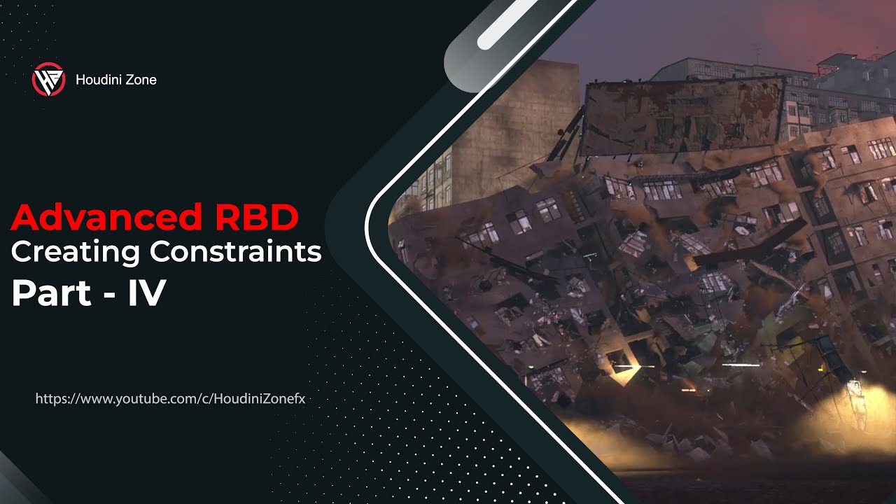 Создание ограничений | Учебное пособие по RBD, часть 4 | Houdini Zone | 19.5 |