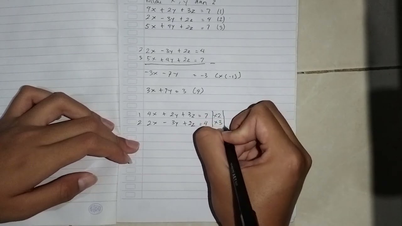 Siswaku belajar SPLTV
