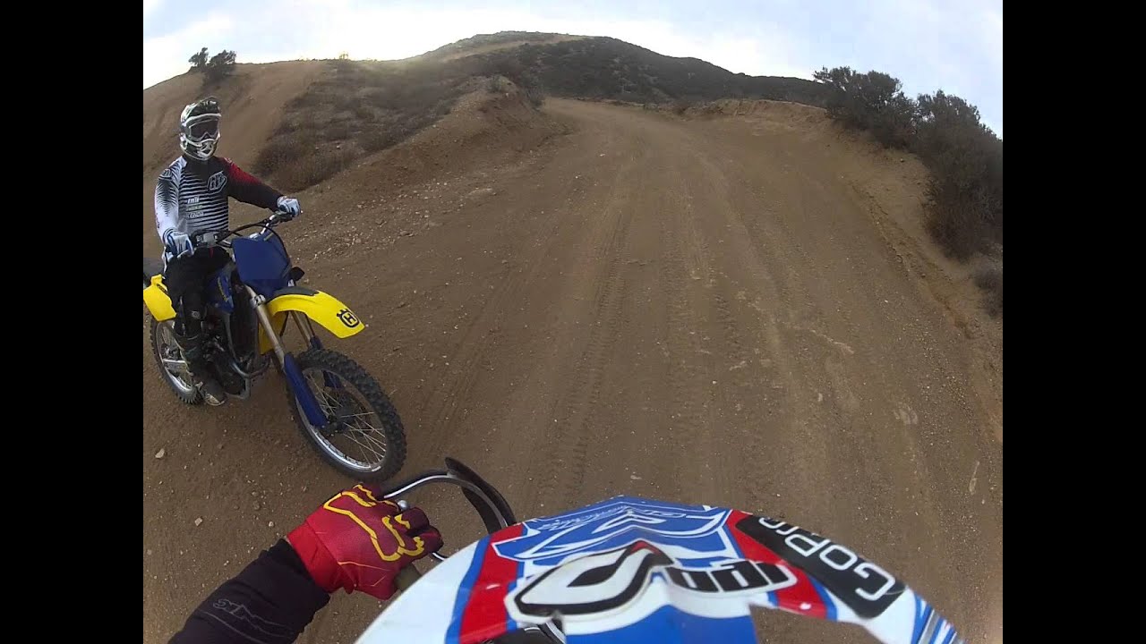 First ride on the husky tc450 Alex tearing it up!