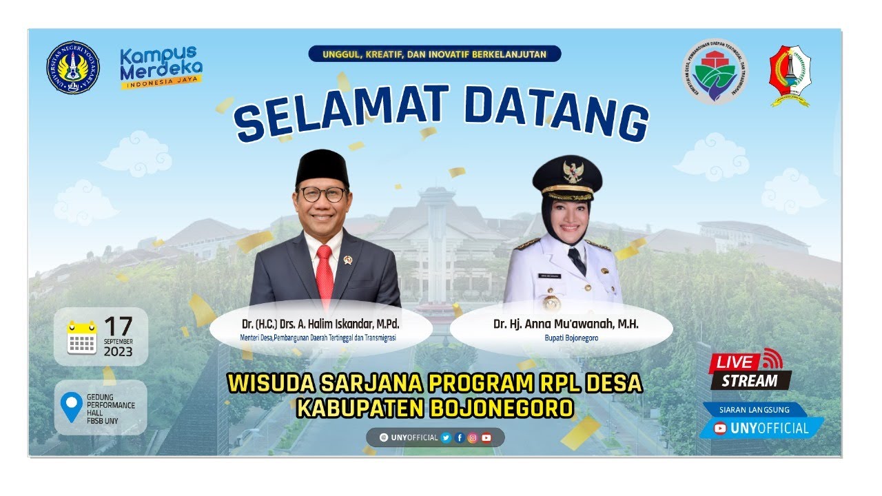 WISUDA JENJANG SARJANA PROGRAM RPL DESA KABUPATEN BOJONEGORO - UNIVERSITAS NEGERI YOGYAKARTA