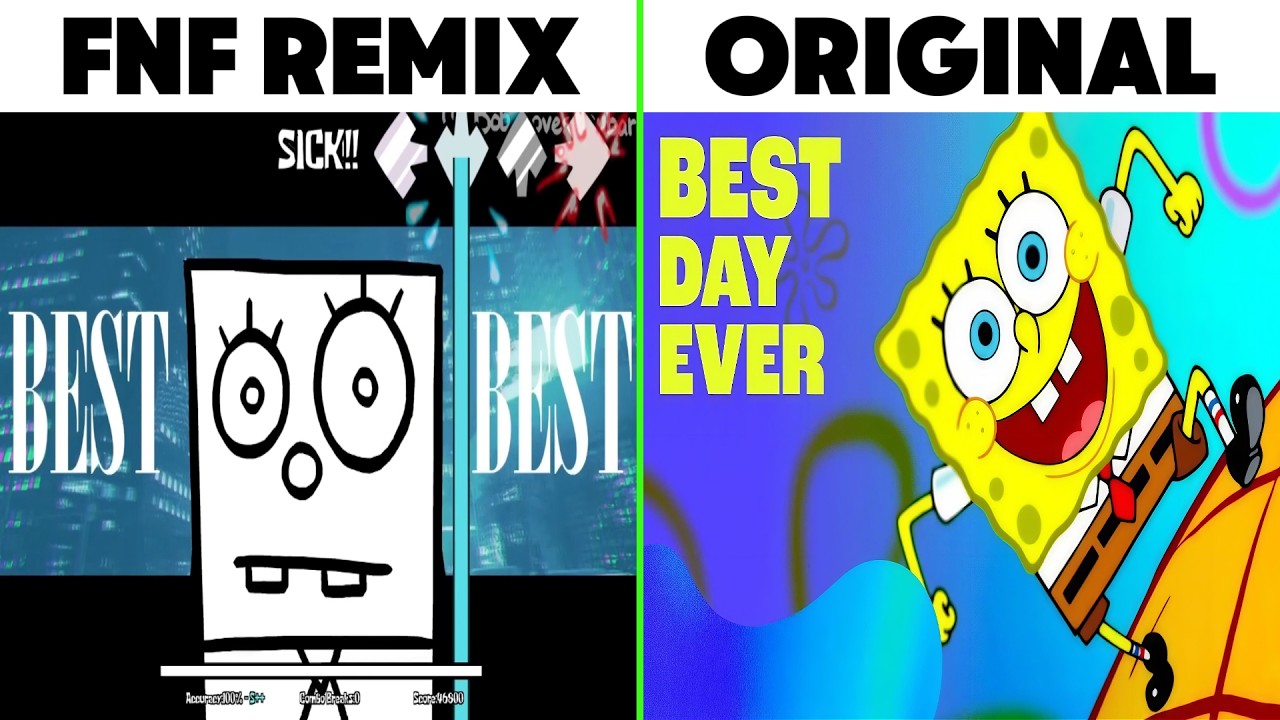 BEST DAY EVER FNF Remix vs Original
