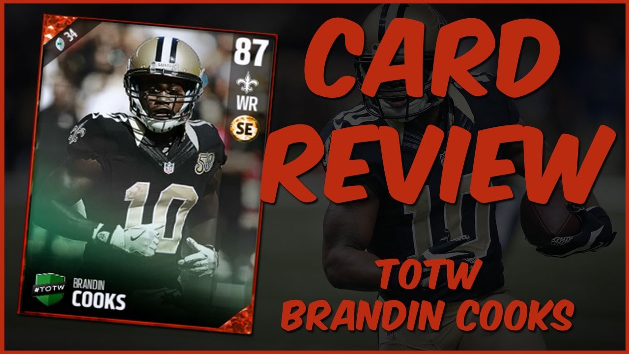 MUT 17 Card Review | TOTW Brandin Cooks Gameplay + Card Review