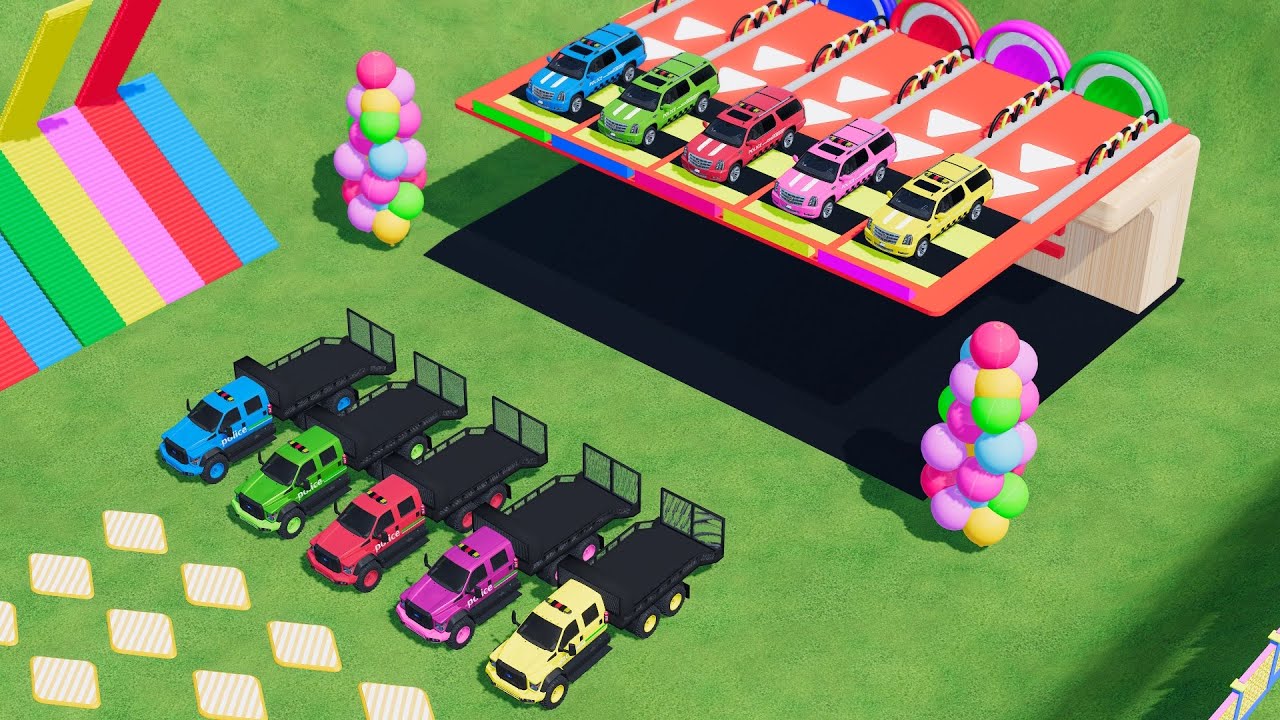 ALL EMERGENCY AND POLICE VEHICLES, FIRE ENGINE, RESCUE TRUCKS, POLICE CAR TOWING TO GARAGE   FS22