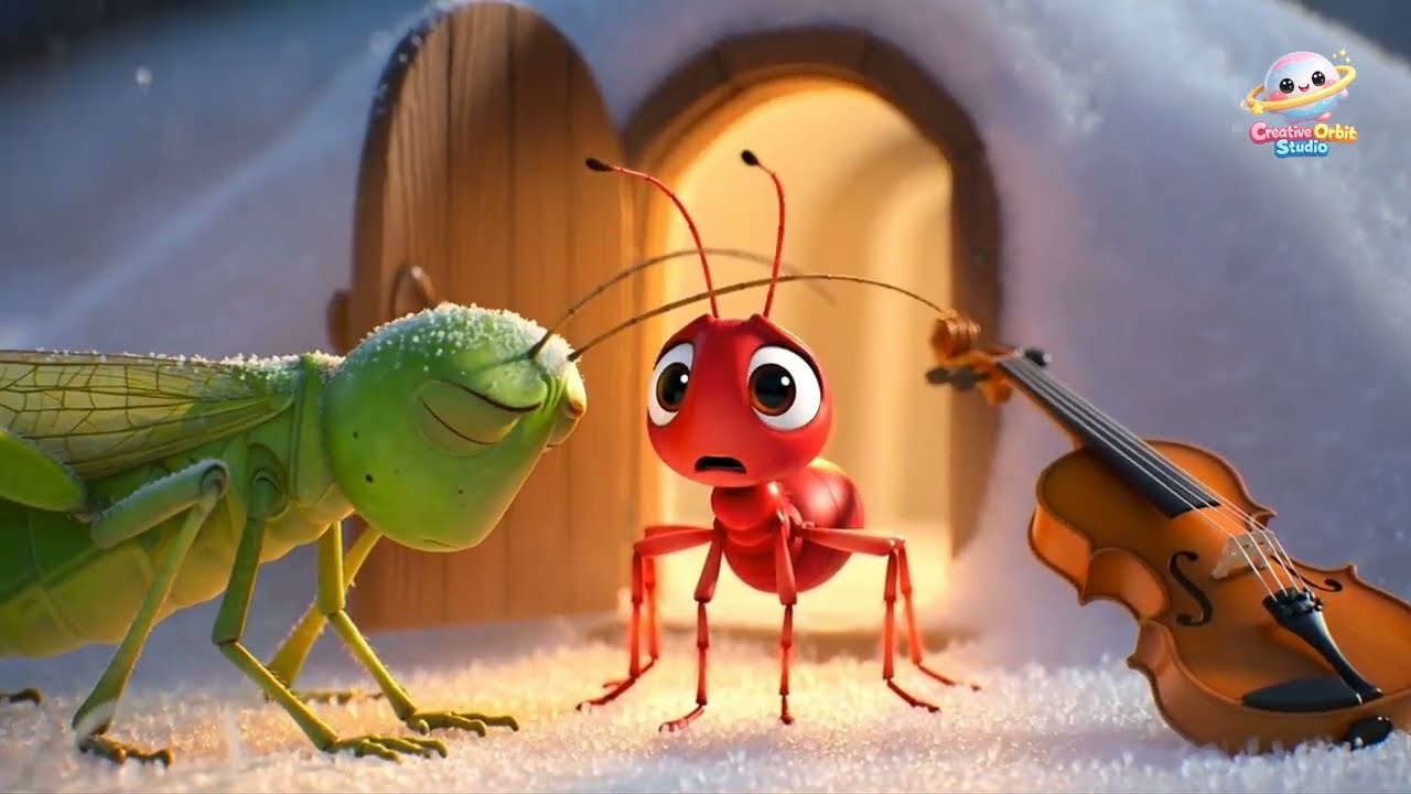 The Ant and the Grasshopper| Inspirational Kids Story #AnimatedStory#3DAnimation#bedtimestories