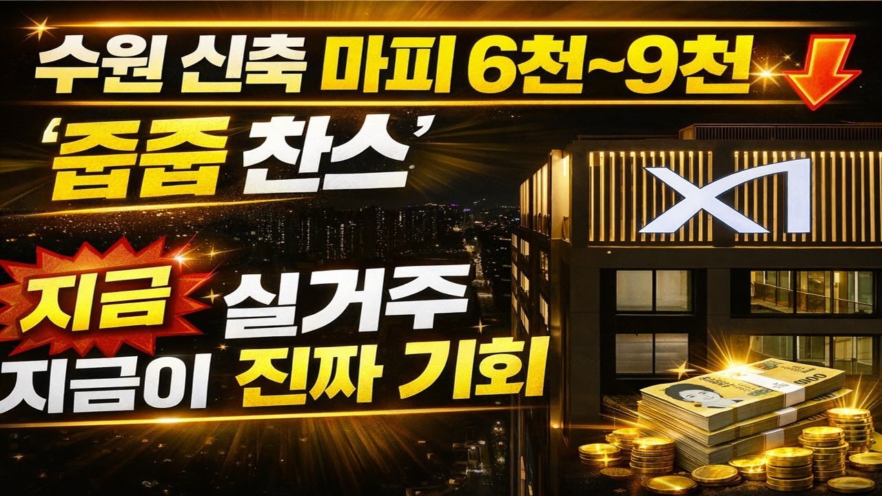 수원 신축 아파트 마피 6천~9천 줍줍 지금이 진짜 기회
