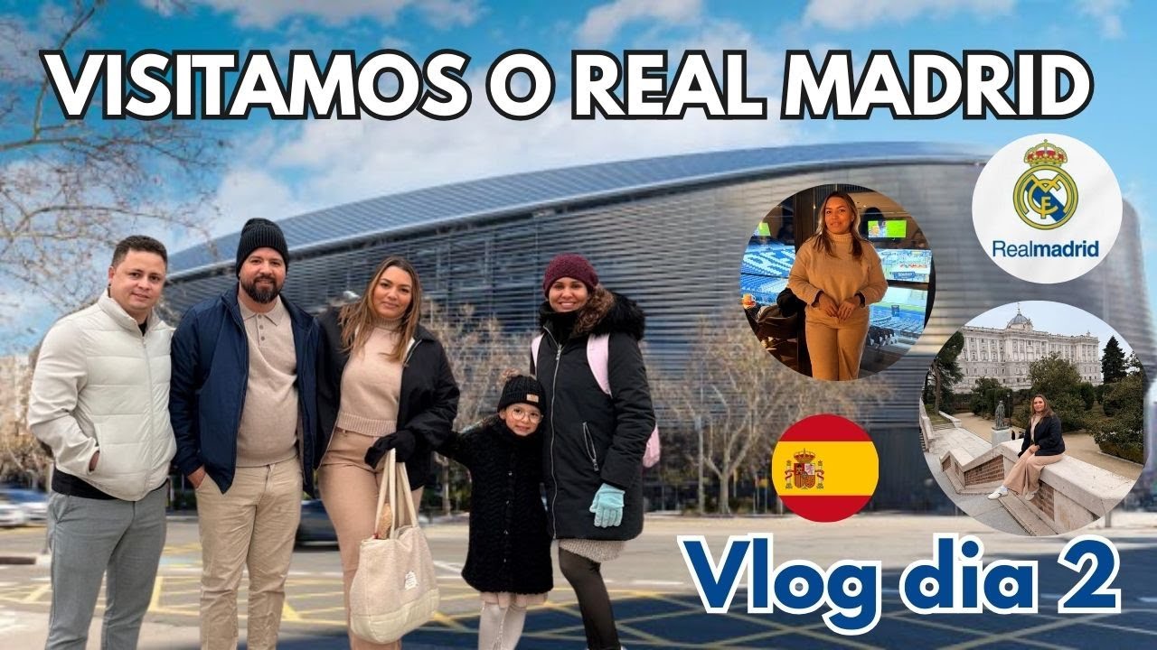 CAFÉ COM VISTA PARA O ESTÁDIO DO REAL MADRID | VLOG DIA 2 EM MADRI