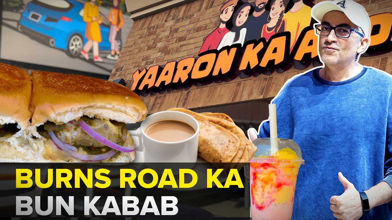 Karachi Style Bun Kabab at Ridgeway Plaza Mississauga | Yaaron Ka Adda | 🇵🇰 Street Food PK