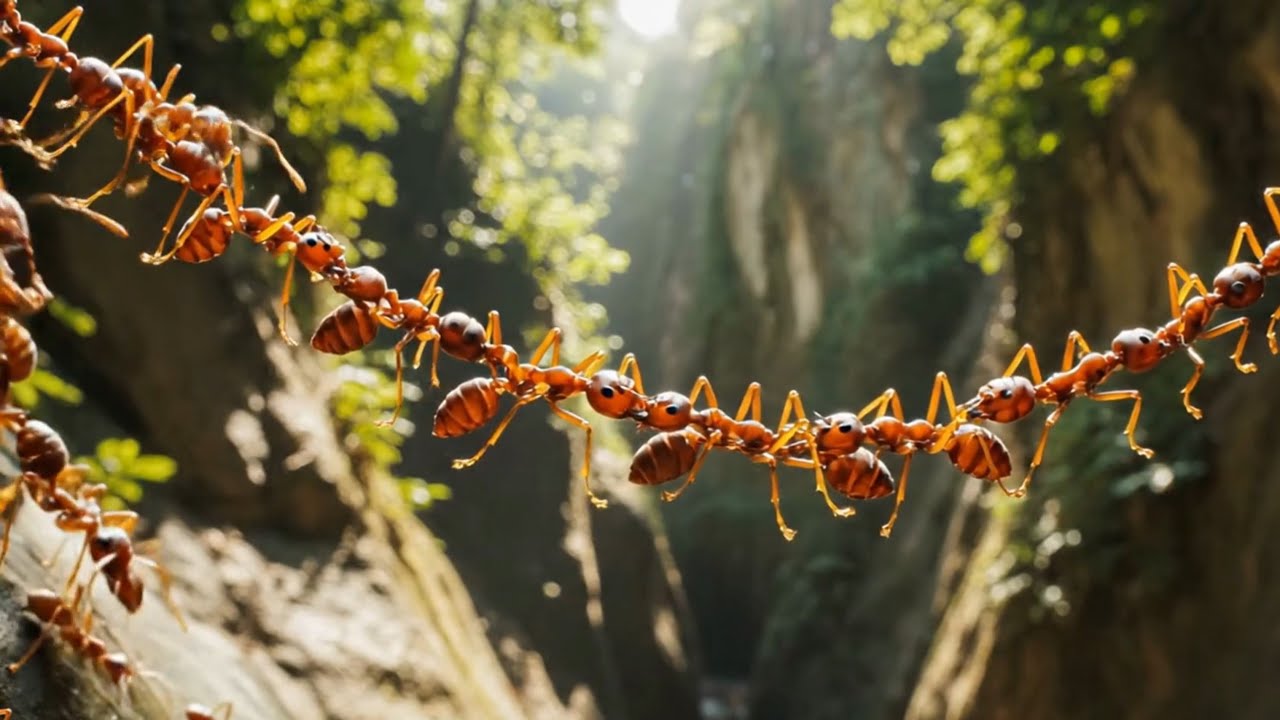 This ANT BRIDGE is Genius! Incredible Way to Overcome Obstacles