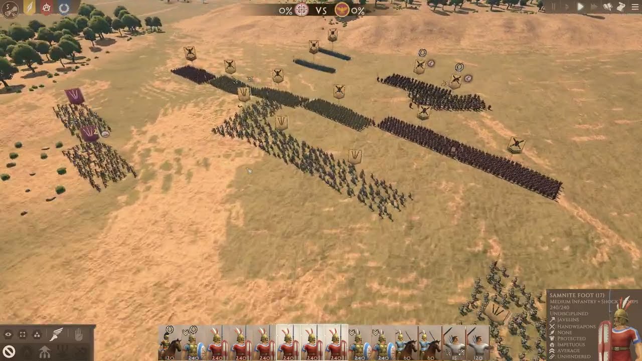 Samnite Challenge vs Polybian Roman Army (Episode 2) | Strategos