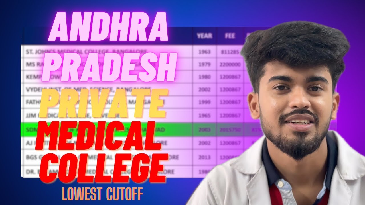 TOP 10 PRIVATE MEDICAL COLLEGES IN ANDHRA PRADESH WITH LOWEST AND FEES CUTOFF  NEET COUNSELLING 2025