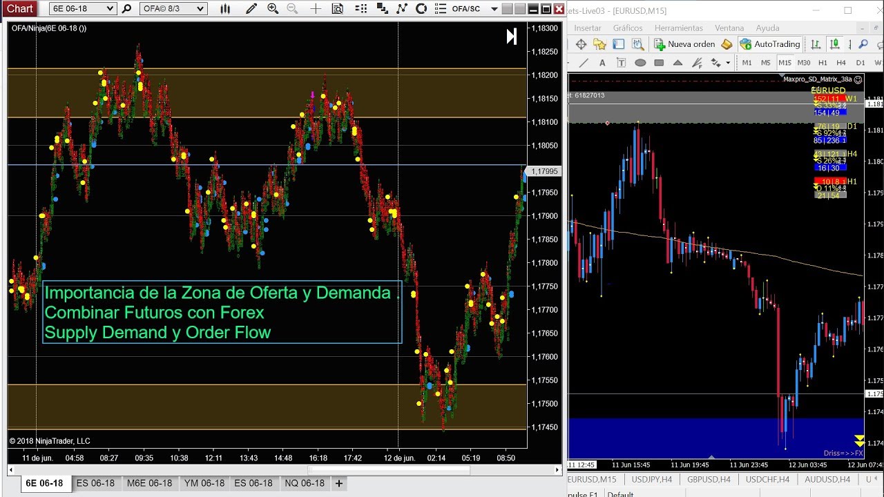 Oferta y Demanda con el Order Flow - Como Combinar Futuros y Forex