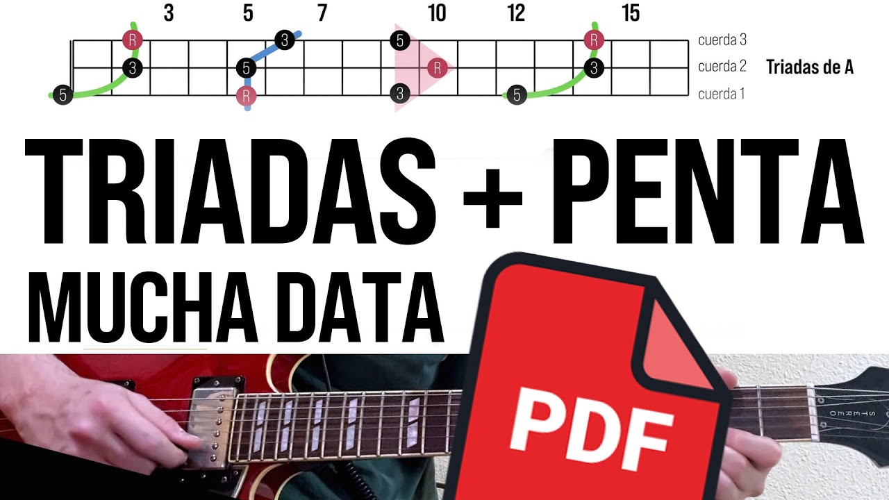 Blues a otro nivel: Ideas para tocar melodias sobre Key to the highway usando triadas y pentatónica
