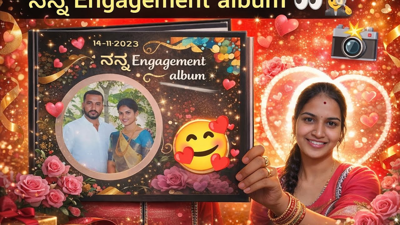 Nanu emotional ade🥺 |nanna engagement album nodi 😂#enggagementalbum#enggagement#emotional#kannada