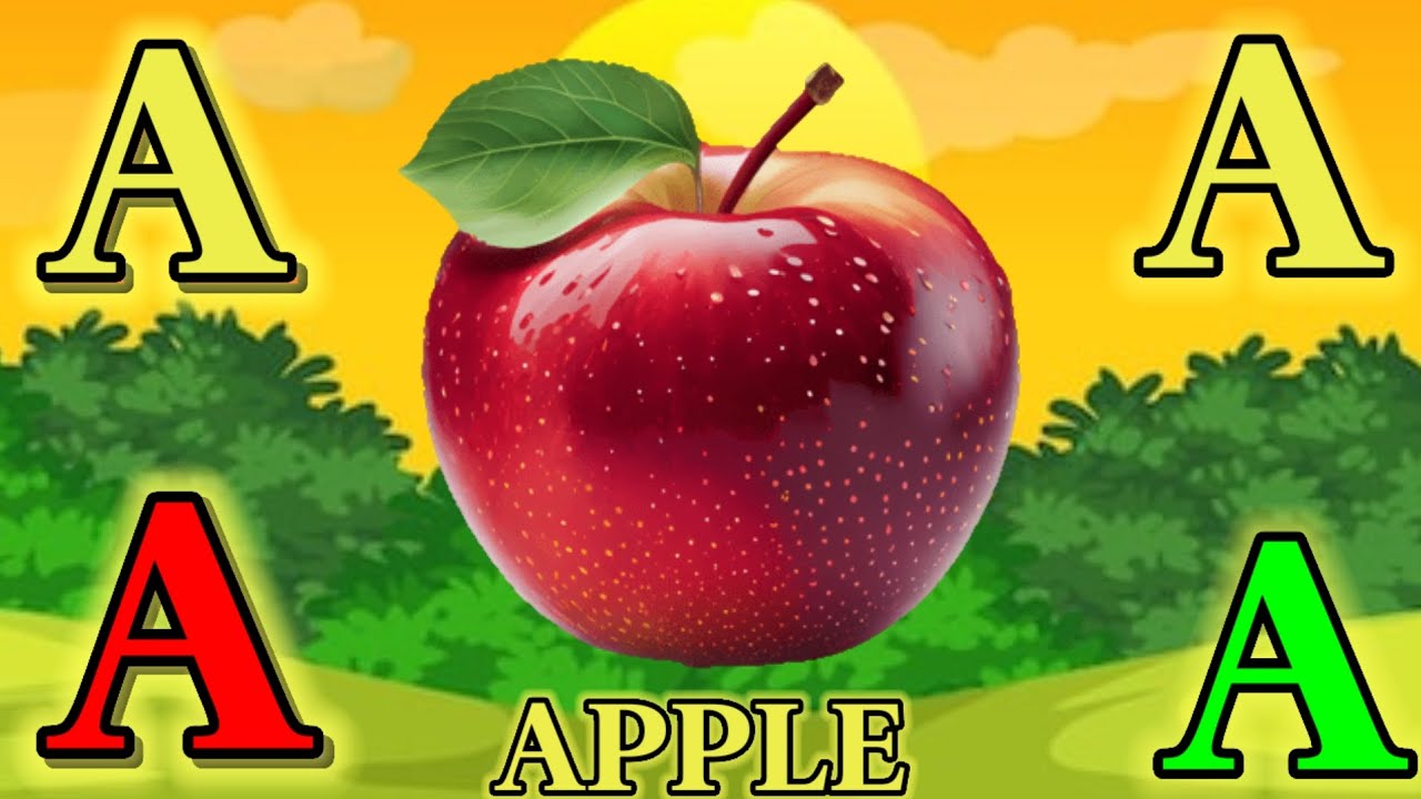 A for apple | अ से अनार | abcd | Abc phonics song nursery rhymes