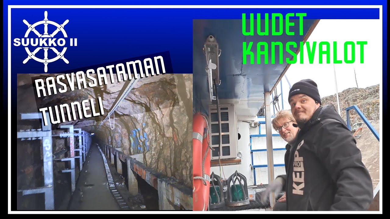 157. Herttoniemen vanhojen laivatagien ja tunnelin tutkimista.
