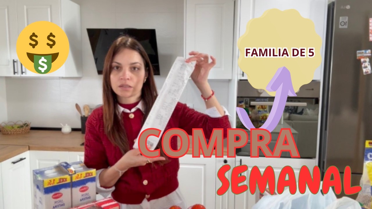 COMPRA SEMANAL REAL FAMILIA DE 5 🛒  MERCADONA Y LIDL.  #compramercadona #mercadona #lidl