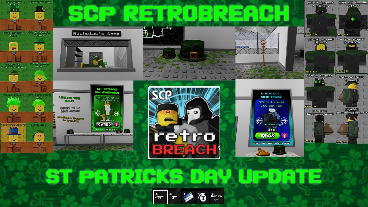 Saint Patrick's Day Update | retroBreach