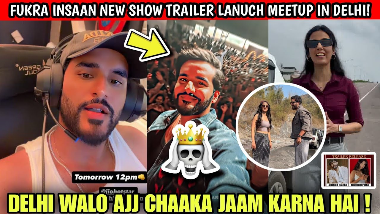 OMG!🤯 Fukra Insaan Today New Show Huge Trailer Launch Event In Delhi Ramjas Collage | Fukra Meetup !