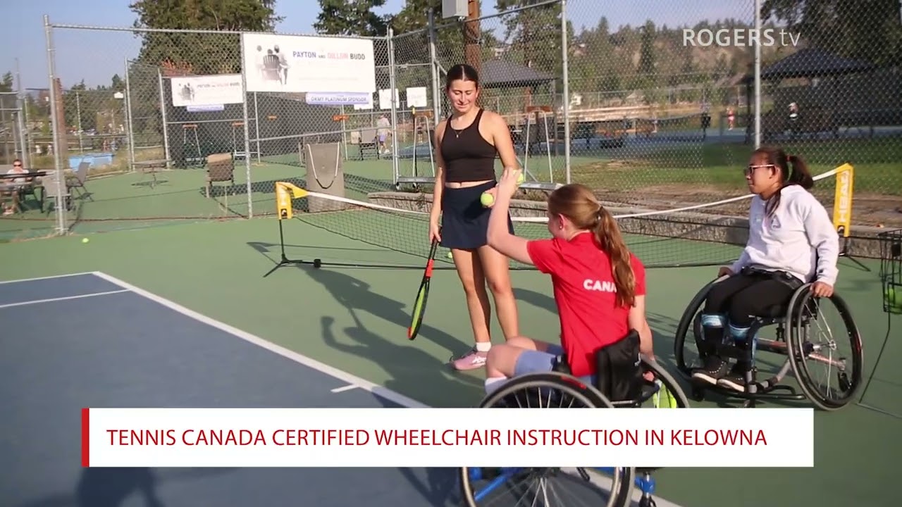 Lily Clerf Tennis Canada certified Wheelchair Instruction at the OK Mission Tennis Club