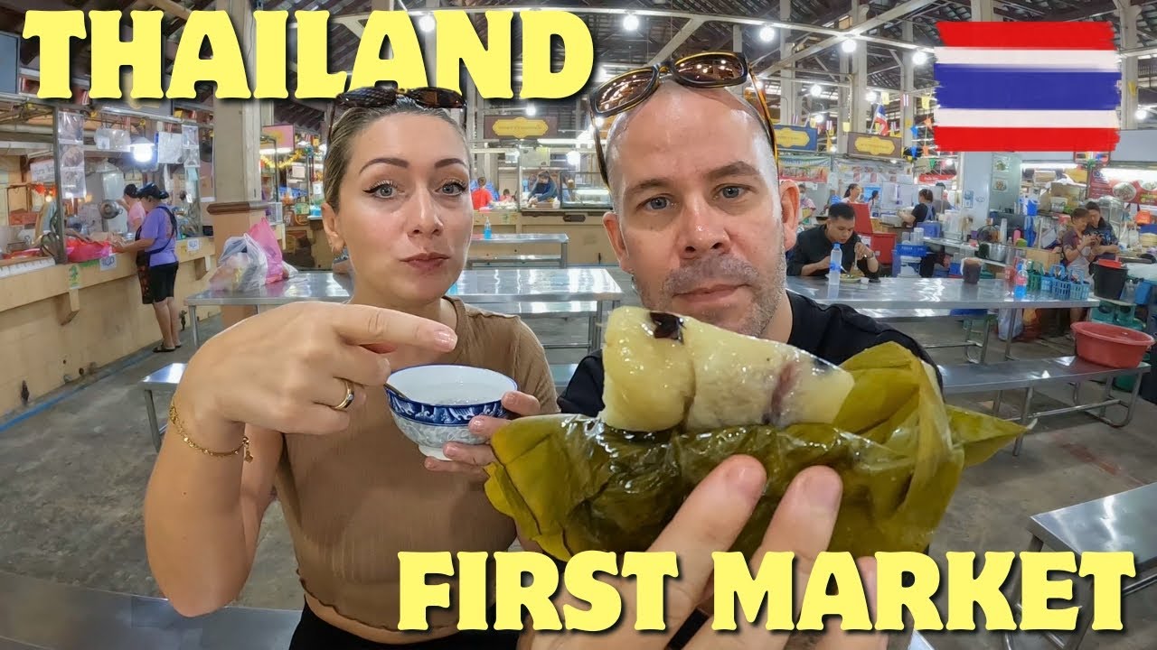 Thailand's FIRST MARKET 🇹🇭 Bangkok Food Vlog