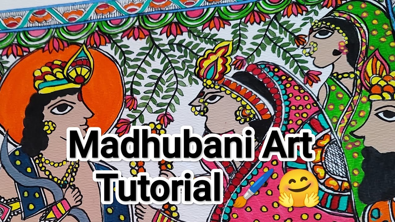 Madhubani Art Tutorial | Easy for beginners! #youtube #video #viral 