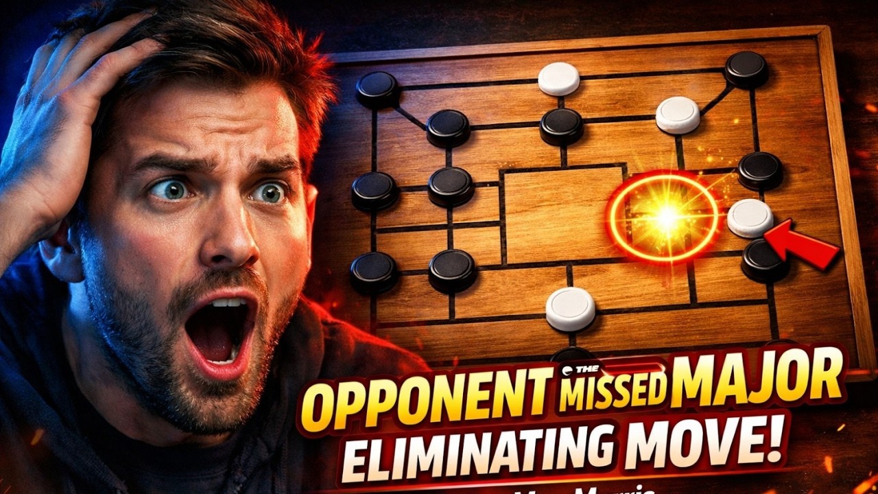Opponent Missed the Major Elimnating Move|Nine Men Morris
