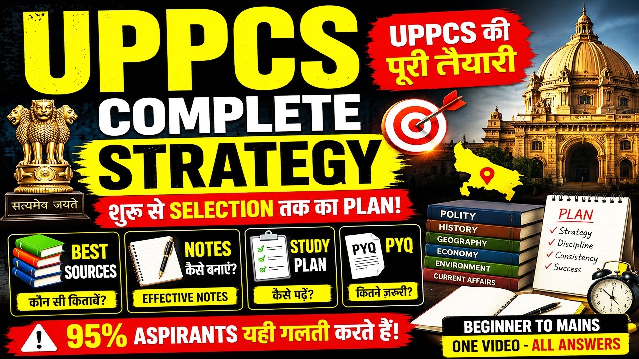 UPPCS Complete Preparation Guide | Best Sources, Notes Making & Answer Writing 🎯