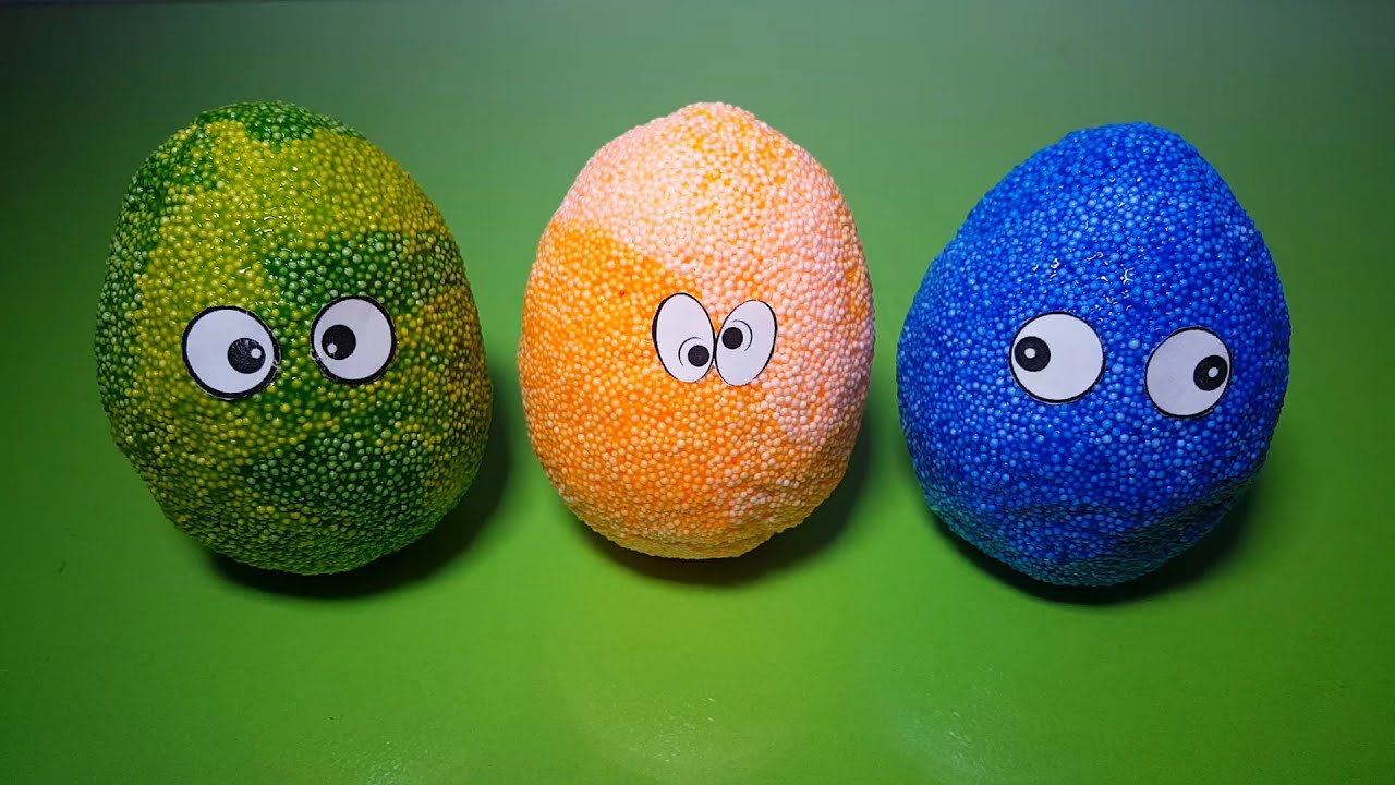 3 INTERESTING FOAM CLAY surprise eggs!!! Hot Wheels Kinder Surprise