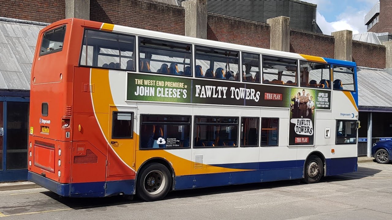 Full Ride: Bus Route 1 Guildford - Manor Park 🔄. Stagecoach ALX400 Trident 18517 (NDZ 3017)